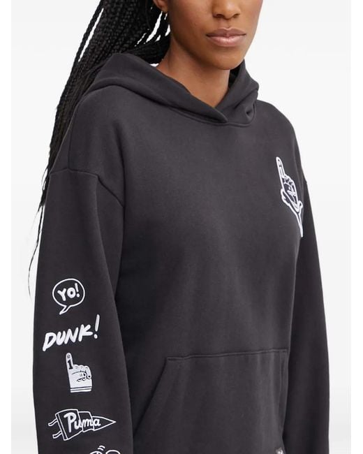 PUMA Black Graphic Hoodie