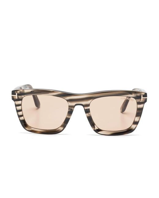 Tom Ford Natural Square-Frame Sunglasses