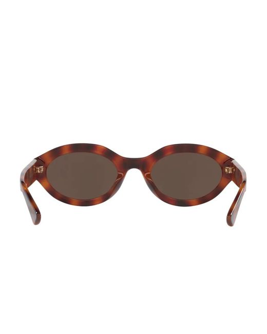 Gucci Brown Oval-Frame Sunglasses