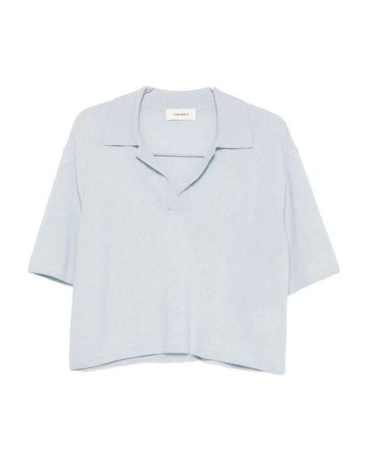 Lisa Yang Neela Top Met Korte Mouwen in het White