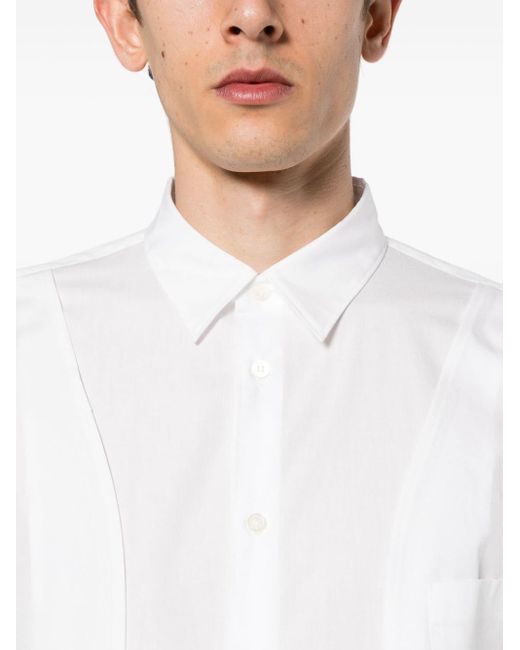 メンズ Comme des Garçons レイヤード シャツ White