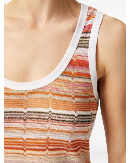 Missoni ジグザグパターン タンクトップ White