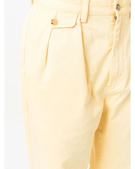 Polo Ralph Lauren Yellow Whitman Pleated Chino Trousers for men