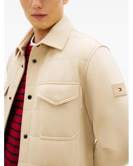 Tommy Hilfiger Natural Quilted-Effect Jacket for men