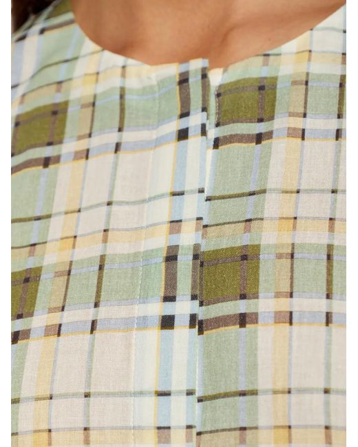 FRAME White The Gallery Check-Pattern Oversized Shirt