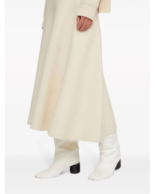 Jil Sander Natural Skirts Beige
