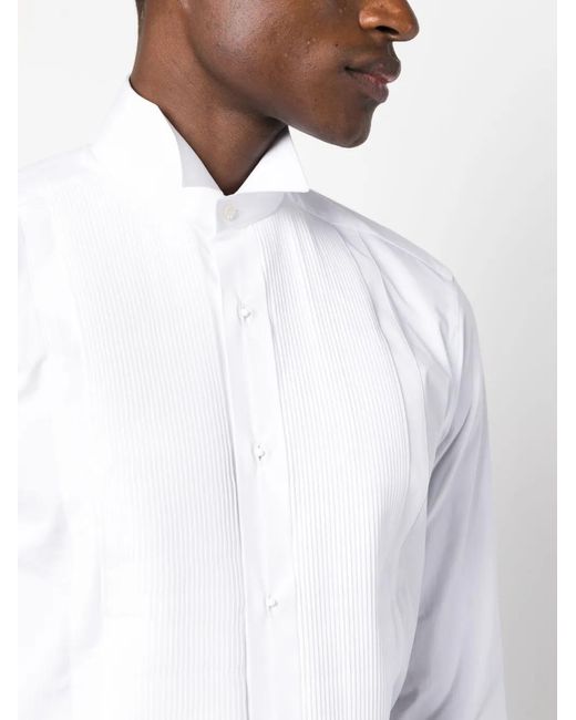 Tom Ford White Slim Fit Poplin Evening Shirt for men