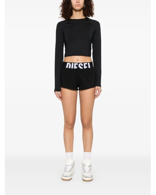 DIESEL Black Arianna-D-Pop Shorts