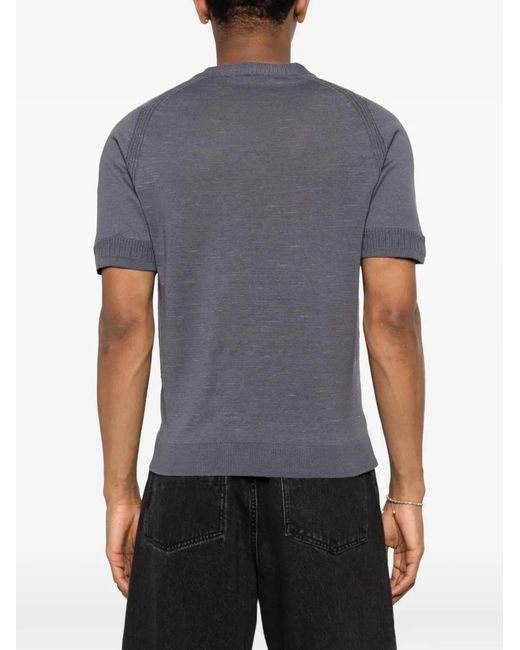 Daniele Fiesoli Gray Short-Sleeve T-Shirt for men