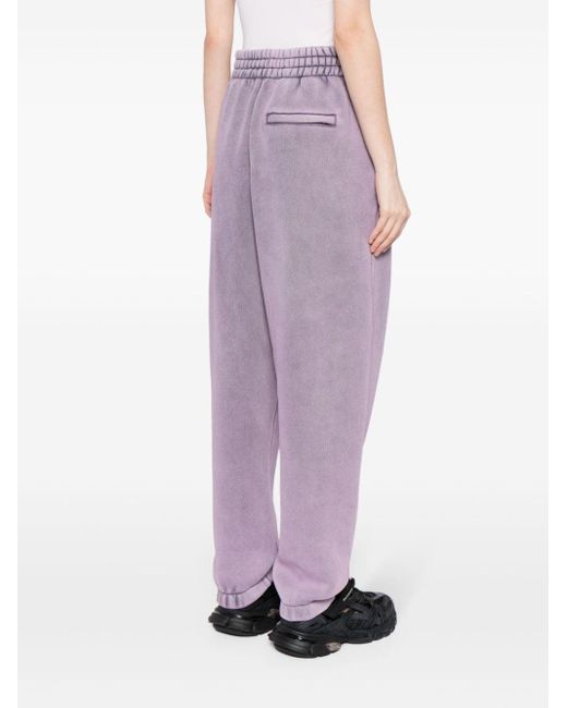 Pantalones de chándal con logo Alexander Wang de color Purple