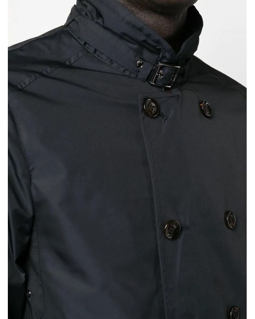 Moorer Blue Sc-Morandi-Km Double-Breasted Coat for men