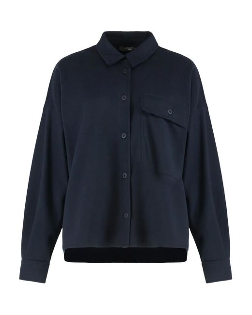 Weekend by Maxmara Nancy Flanellen Jack in het Blue