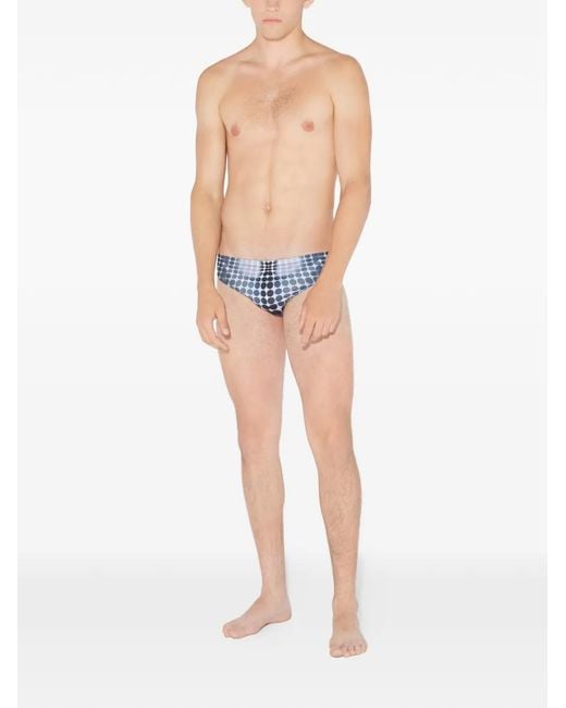Jean Paul Gaultier Blue Re-Edition Printed Swim Brief for men