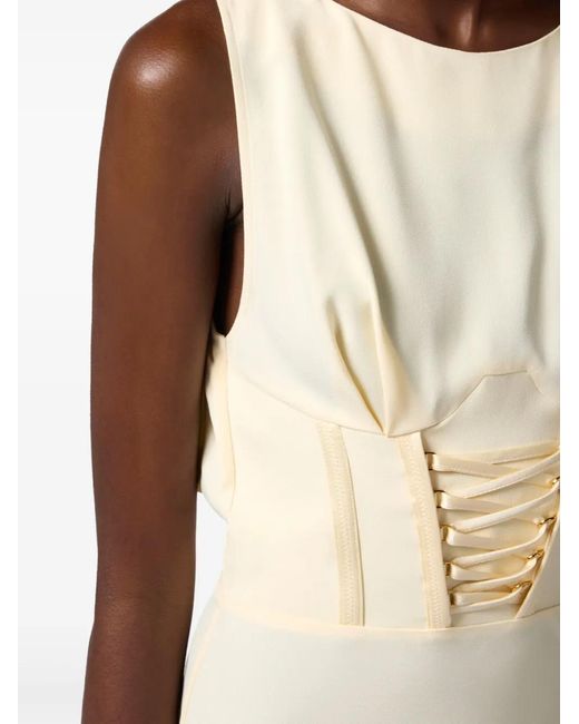 Elisabetta Franchi White Light Midi Dress