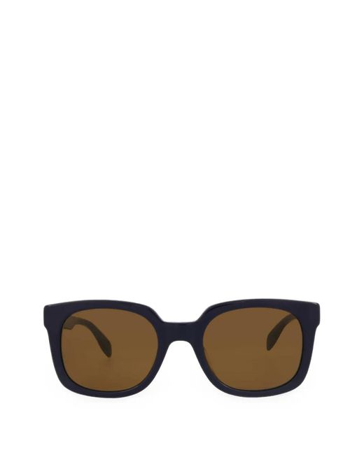 McQueen Black Mcqueen Graffiti Square-Frame Sunglasses for men