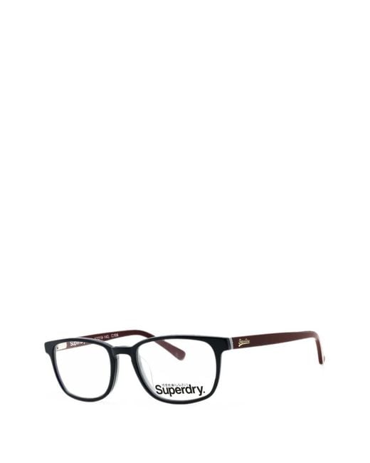 Superdry Black Sdo-Quinn Rectangle-Frame Glasses