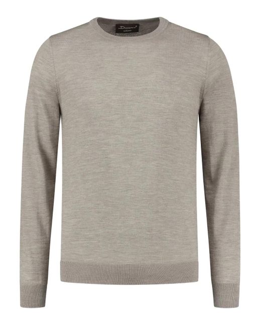 Doriani Gray Crew-Neck Long-Sleeve Sweater for men
