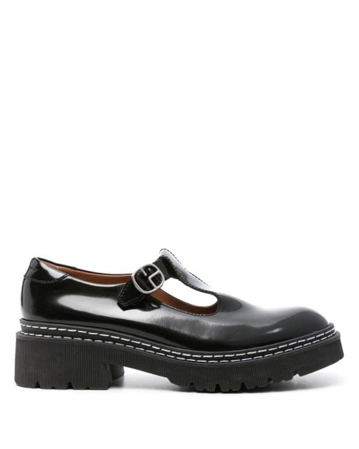 Claudie Pierlot Black Patent Leather Loafers