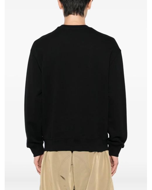Maison Kitsuné Sweatshirt Mit Fuchskopf-Stickerei in Black für Herren