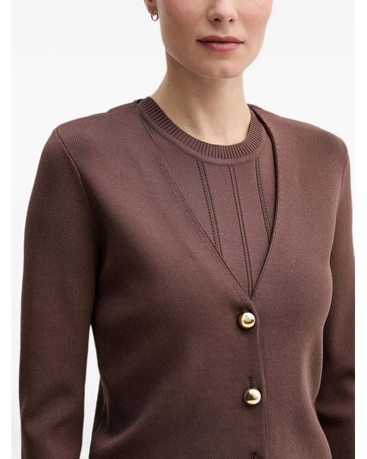 GAUDI Brown Buttoned Cardigan