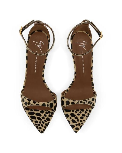 Giuseppe Zanotti Metallic Intriigo Strap Savage 105 Sandals