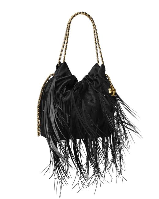 Tory Burch Black Fleming Mini Shoulder Bag
