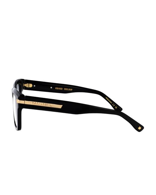 DSquared² Eckige D20163 Brille in Black für Herren