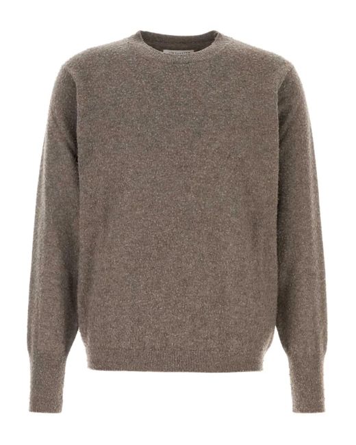 Maison Margiela Gray Logo Sweater for men