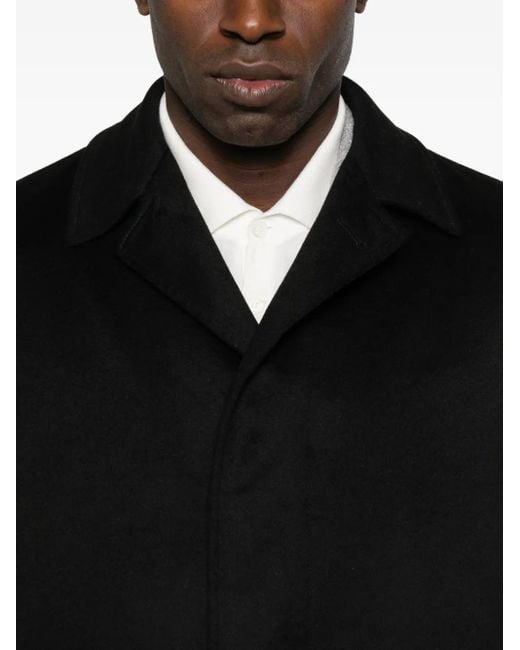 メンズ Lardini Side-pockets Single-breasted Coat Black