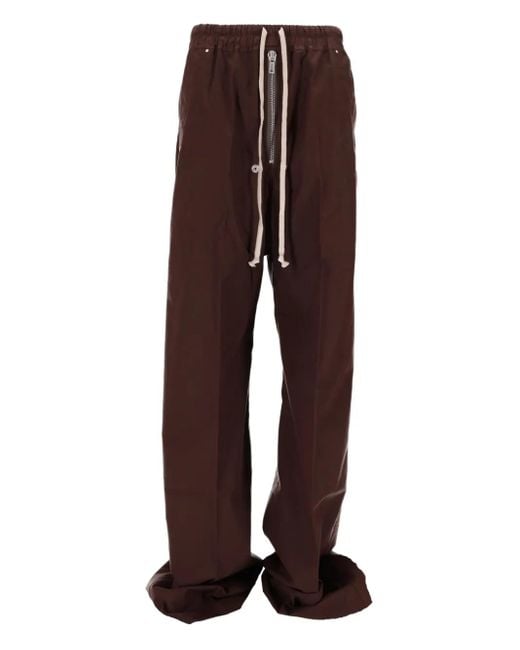 Rick Owens Brown Bela Wide-Leg Trousers
