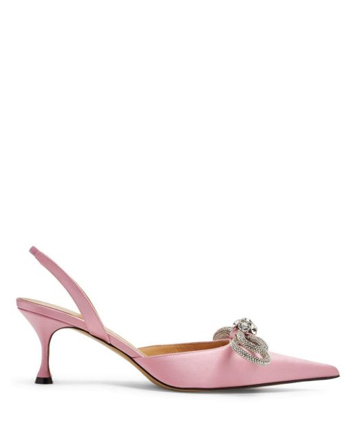Zapatos de tacón con detalles de cristales Mach & Mach de color Pink
