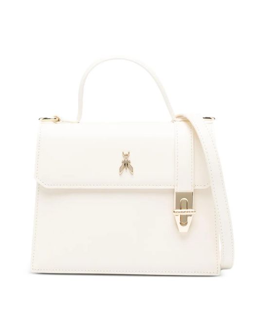 Patrizia Pepe Natural Hard Leather Tote Bag