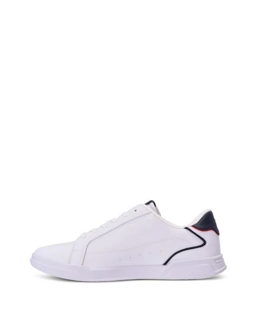 メンズ Tommy Hilfiger コントラスト スニーカー White