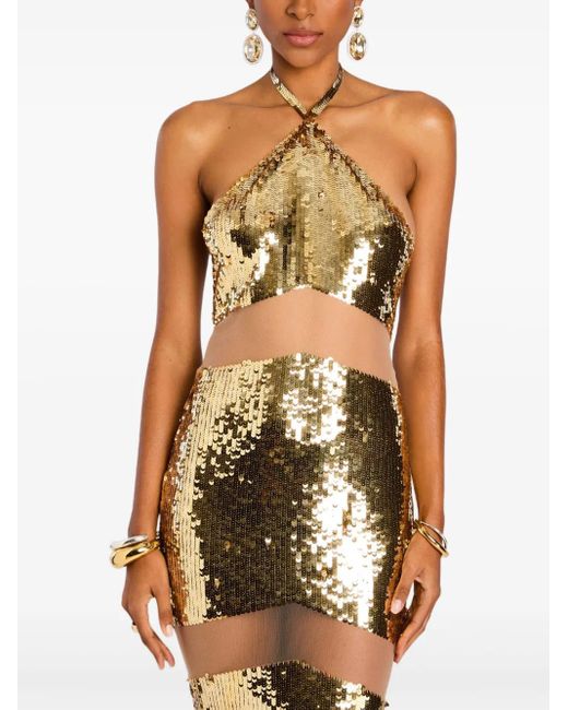 retroféte Metallic Kaeli Kleid