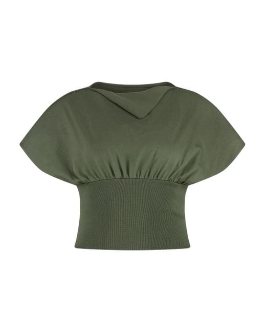Rick Owens Green Cotton T-Shirt