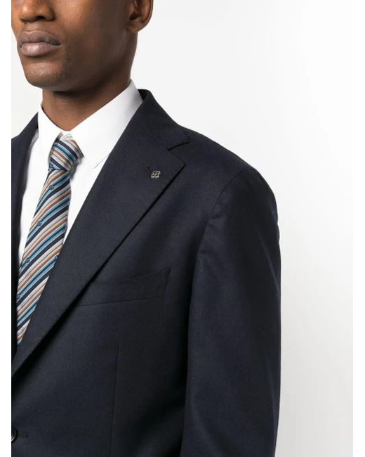 Tagliatore Blue Single-Breasted Two-Piece Suit for men