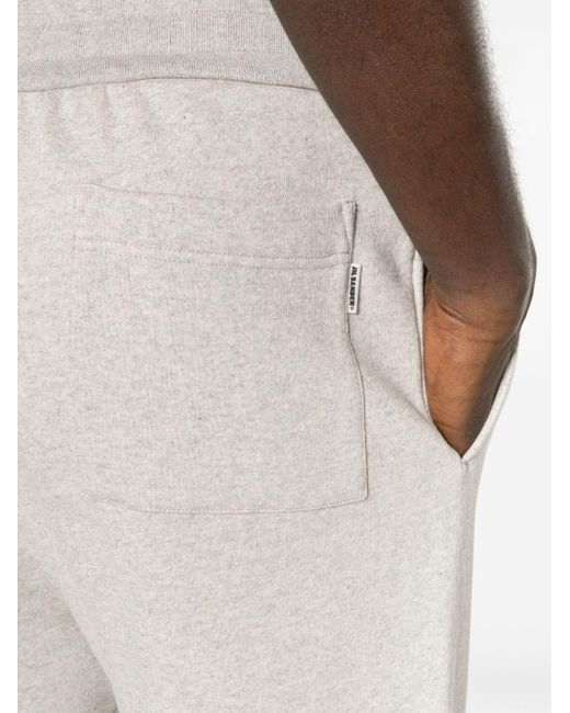 Jil Sander White Drawstring-waist Cotton Track Pants for men