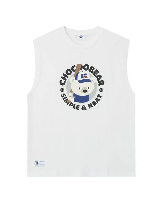 Chocoolate White Débardeur À Imprimé Graphique for men