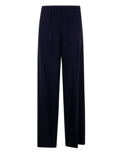 Pantalones con detalles de pinzas Liviana Conti de color Blue