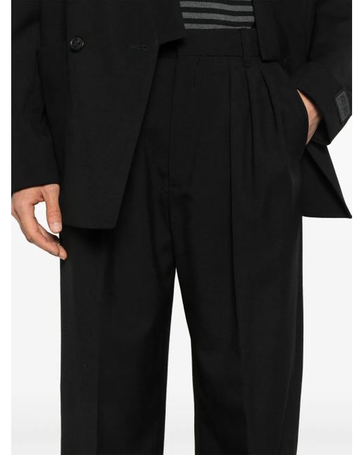 Pantalon De Costume En Laine À Plis KENZO pour homme en coloris Black