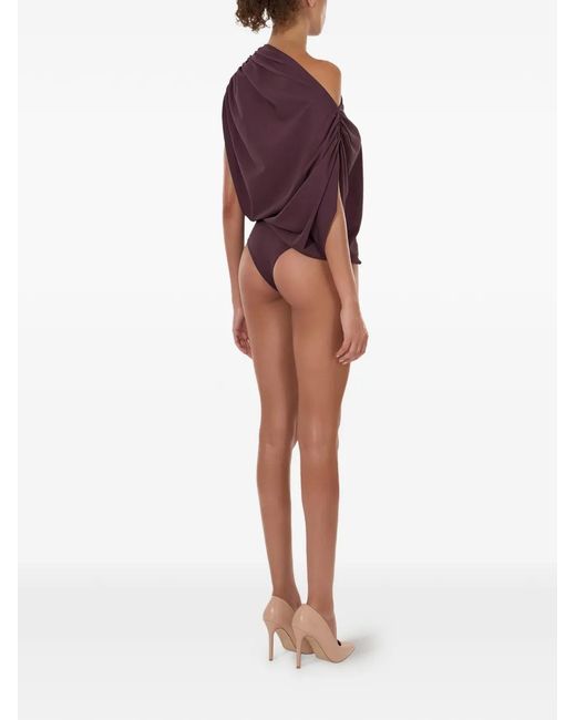 Wolford Purple Asymmetric-Neck Body