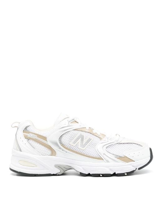 New Balance White 530 Sneakers mit Mesh-Einsätzen