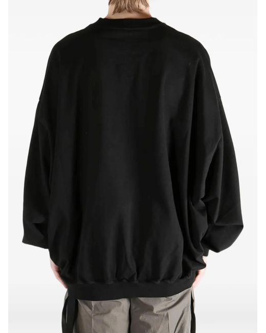 Rick Owens Black Graphic Crew-Neck T-Shirt for men