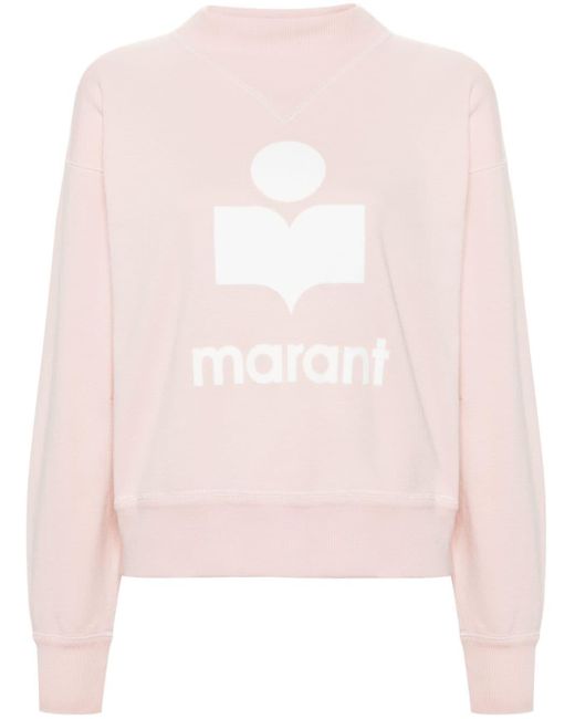 Isabel Marant Pink Moby Sweatshirt mit Logo-Print