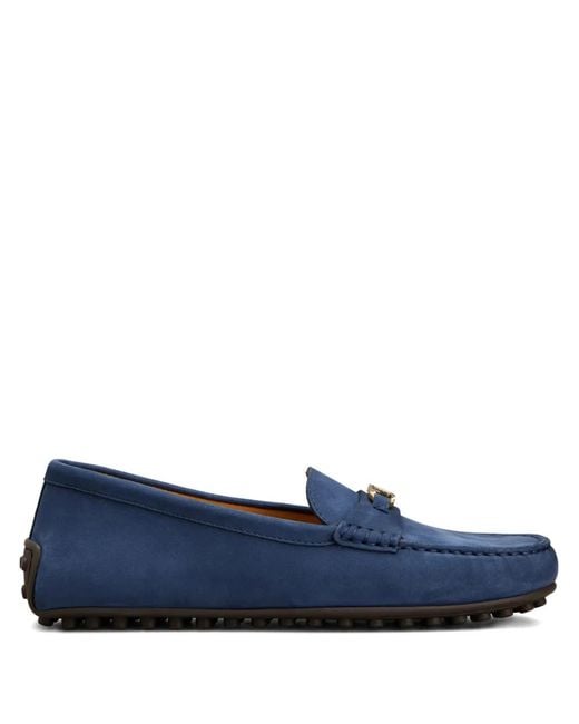 Tod's Blue Oval-T Loafers