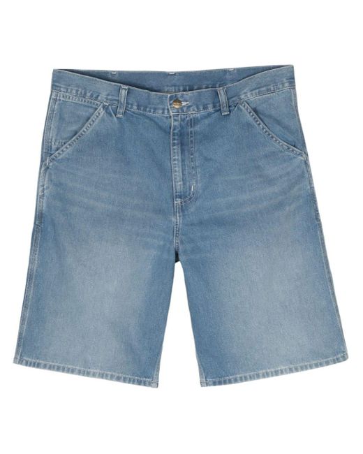 Carhartt Blue Simple Denim Shorts for men