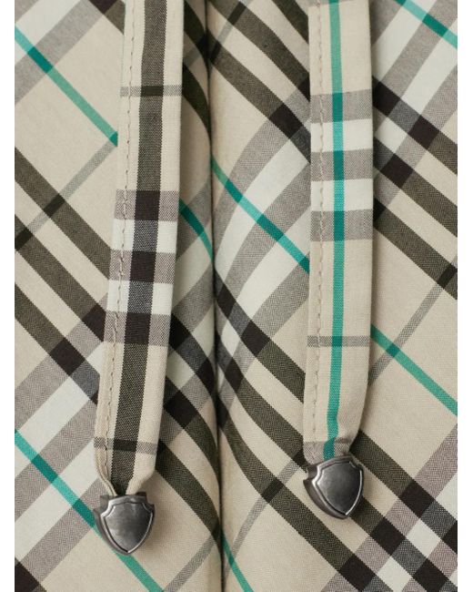 Burberry Gray Checked Trousers