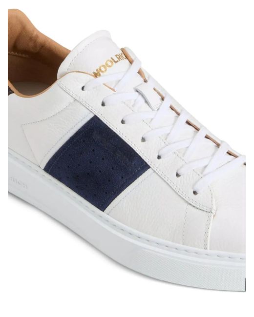 Woolrich Blue Classic Court Band Sneaker for men