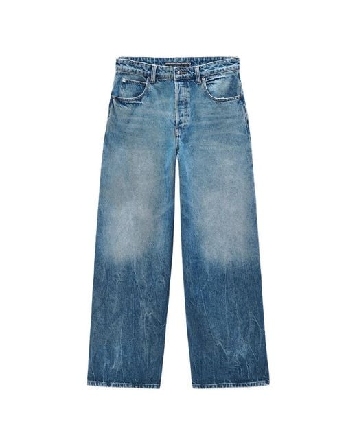 Alexander Wang Blue Wide-Leg Jeans for men
