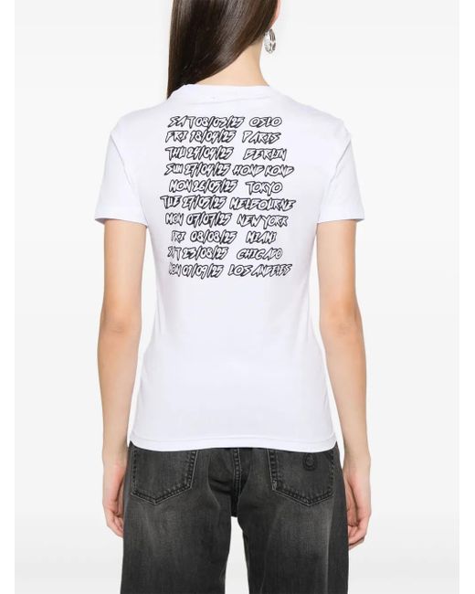 Versace Jeans Couture White Logo Tour T-Shirt